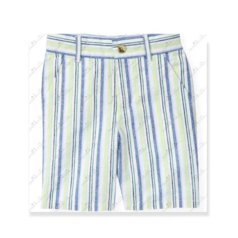 Janie and Jack Stripe Linen Blend Short